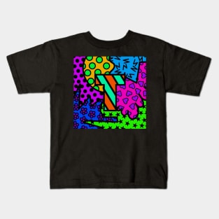 Alphabet Series - Letter T - Bright and Bold Initial Letters Kids T-Shirt